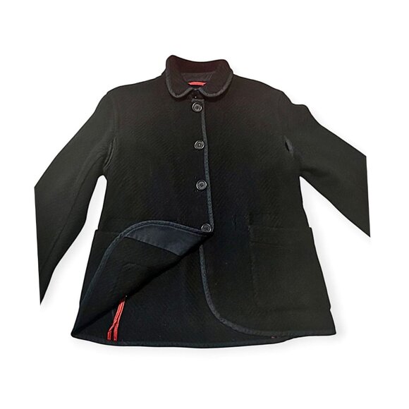 Prada Linea Rossa Wool Jacket Navy Blue Size L Made in Italy Early 2000s - Picture 7 of 14